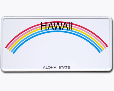 US plate - Hawaii 1